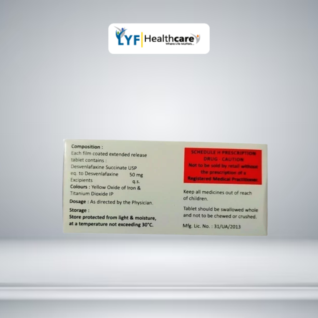 Dexven 50 Desvenlafaxine Tablet - Image 3