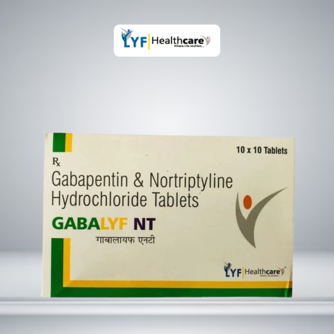 Gabalyf NT 400 Gabapentin 400mg Nortriptyline Hydrochloride 10mg Tablets