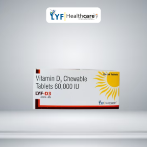 LYF D3 60000 IU Vitamin D3 Chewable Tablets