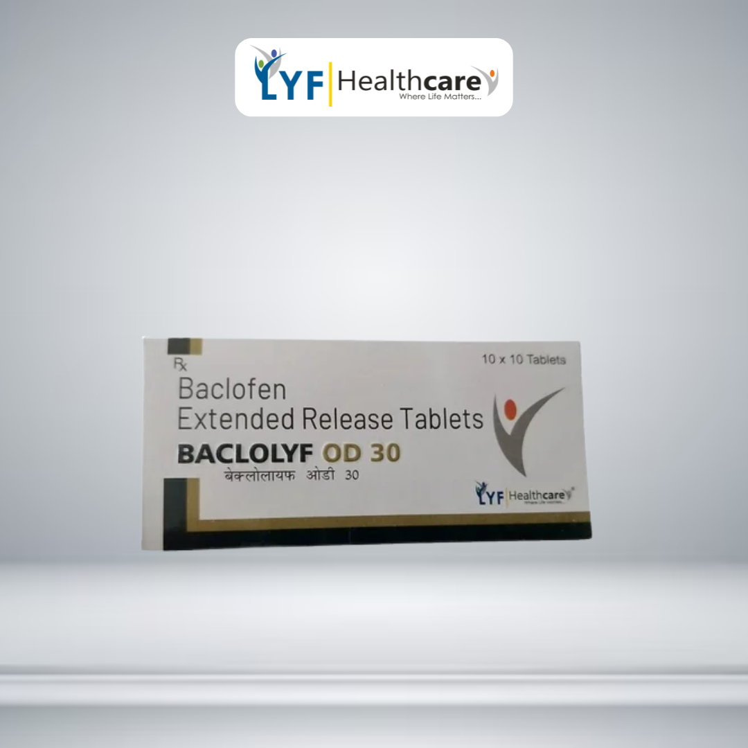 Baclolyf OD 30 Baclofen Extended Release 30mg Tablets