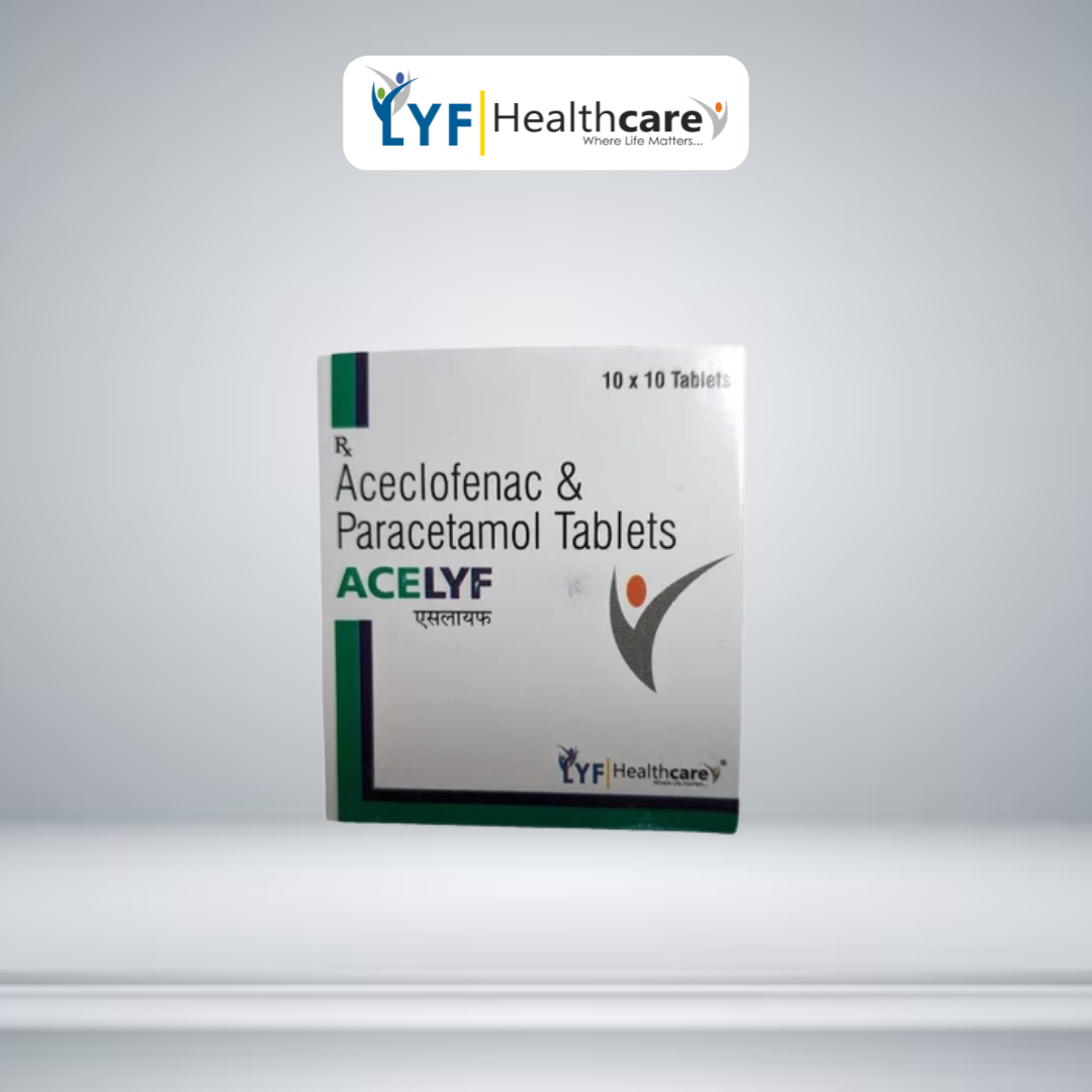 Acelyf Aceclofenac 100mg & Paracetamol 325mg Tablets