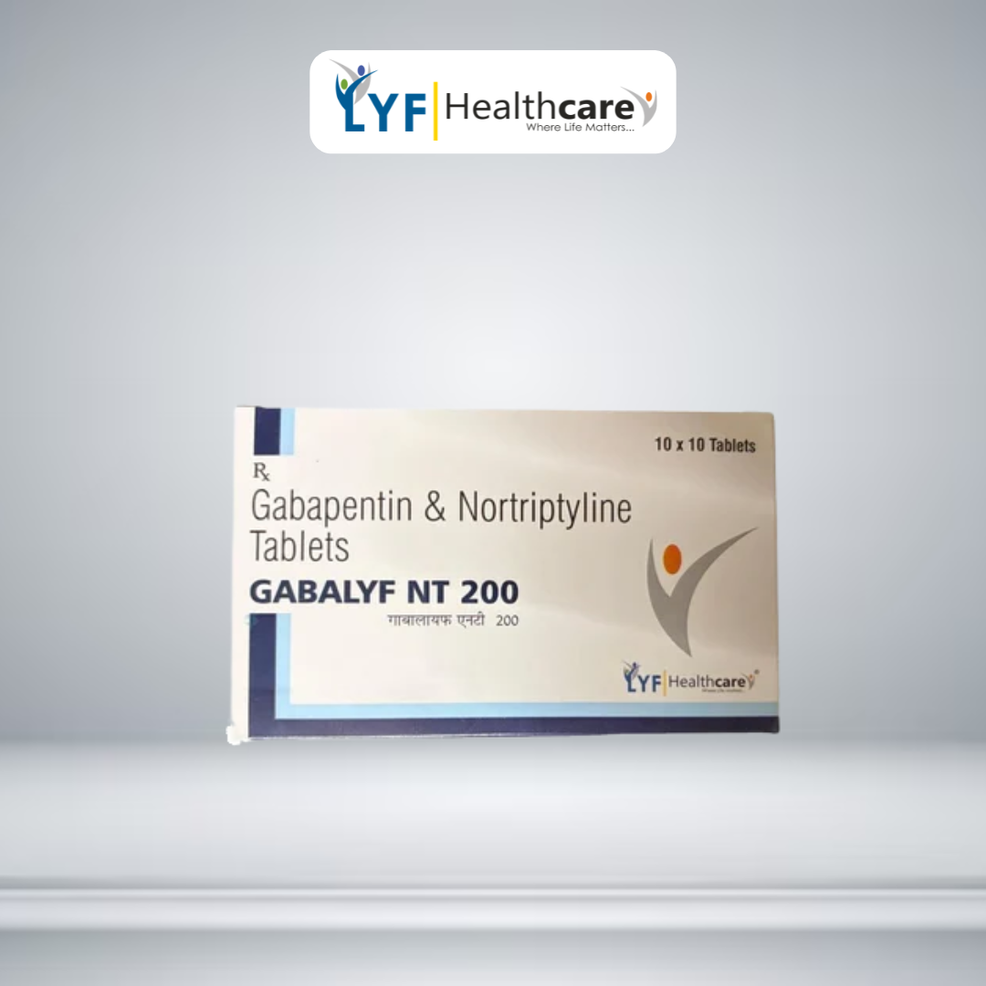 Gabalyf NT 200 Gabapentin 200mg & Nortriptyline Hydrochloride 10mg Tablets