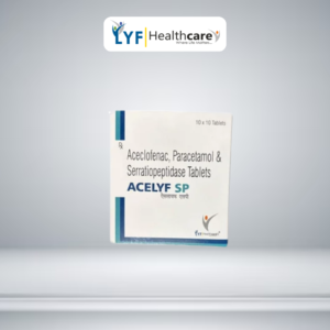 Acelyf SP Aceclofenac 100mg, Serratiopeptidaze 15mg & Paracetamol 325mg Tablets