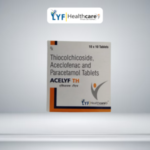 Acelyf TH 4 Aceclofenac 100mg, Thiocolchicoside 4mg & Paracetamol 325mg Tablets